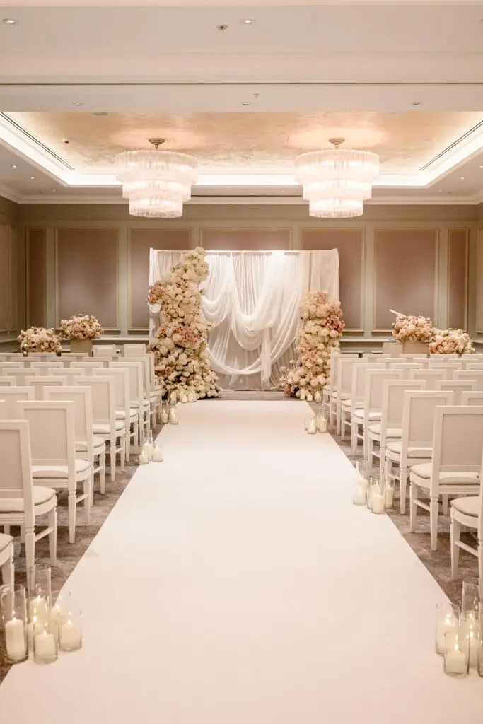 Wedding room at the Four Seasons in Hampshire