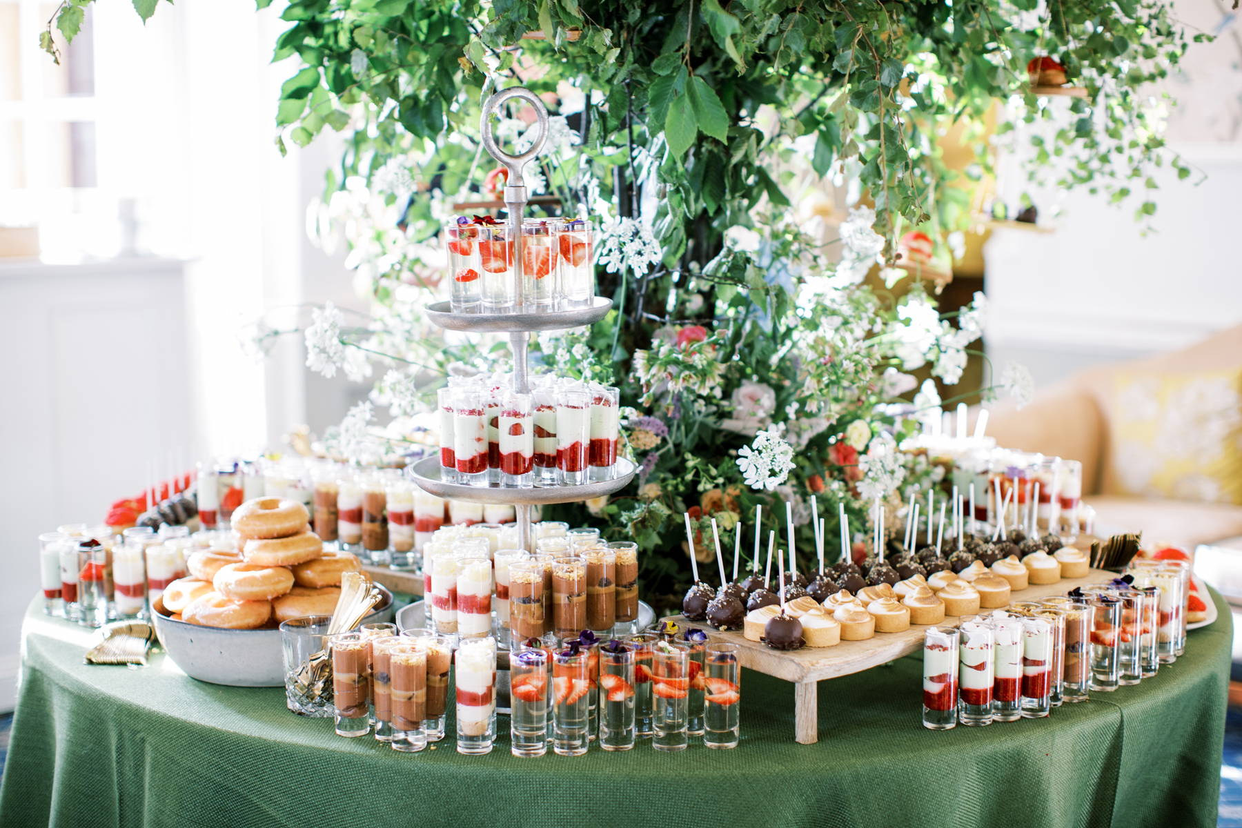 Hedsor House wedding - dessert table